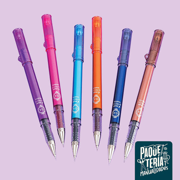 SET 6 LÁPICES GEL G-TEC-C MAICA PILOT