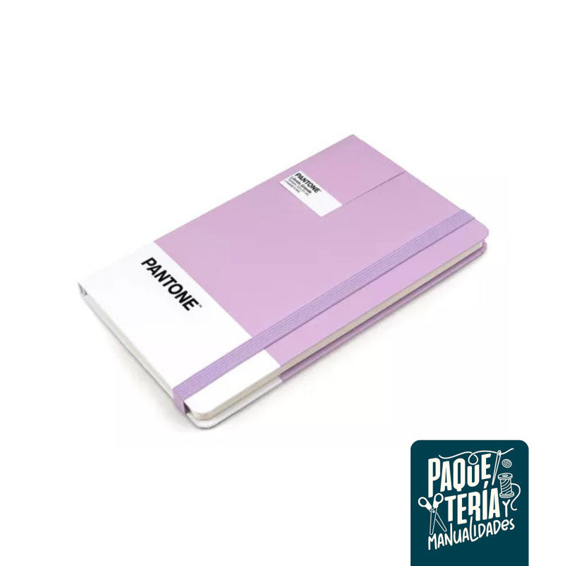 Libreta Pantone Grande 13x21cm - Elástico Vertical - Hoja Lineada