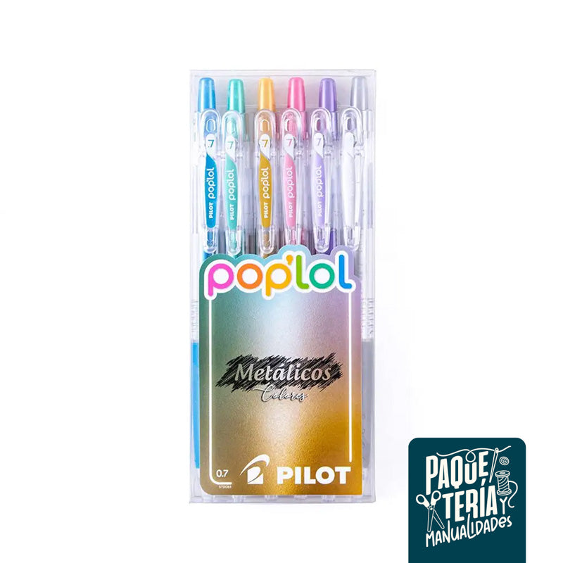 LÁPICES GEL POP LOL PILOT - METALIZADOS - 0.7 MM