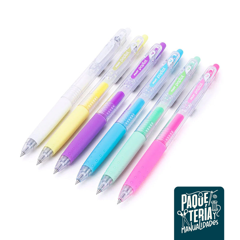 LÁPICES GEL POP LOL PILOT - PASTELES - 0.7 MM