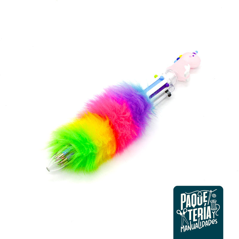 BOLÍGRAFO MULTICOLOR DISEÑO UNICORNIO