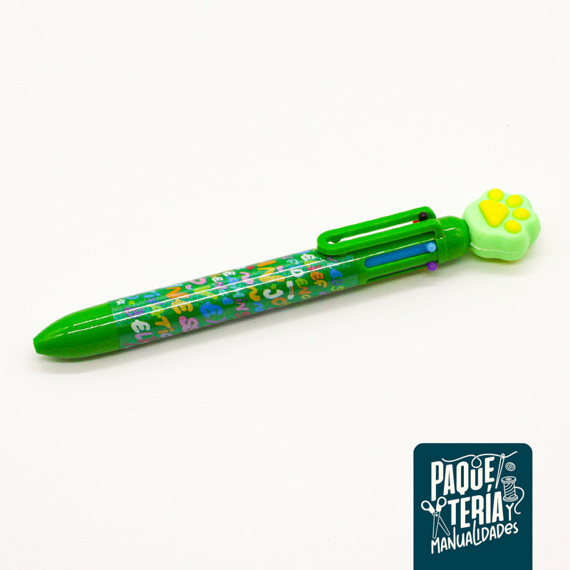 BOLIGRAFO MULTICOLOR DISEÑO GARRITA