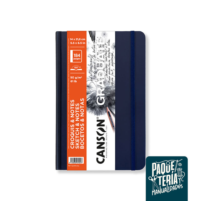 CUADERNO CANSON GRADUATE CROQUIS & NOTAS - LIBRETA ARTBOOK