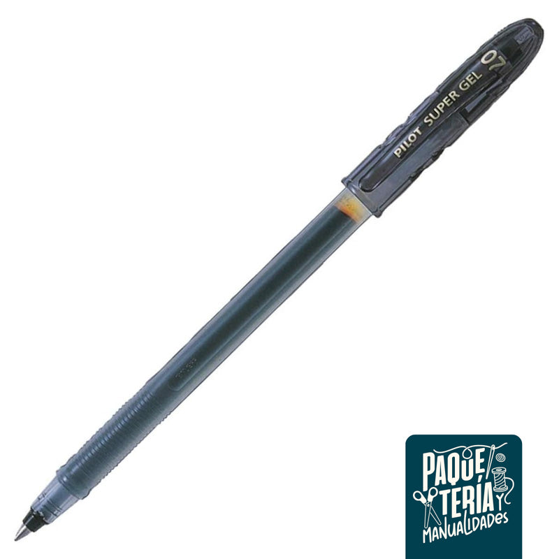 BOLÍGRAFO SUPER GEL 0.7 MM PILOT - LÁPIZ GEL NEGRO