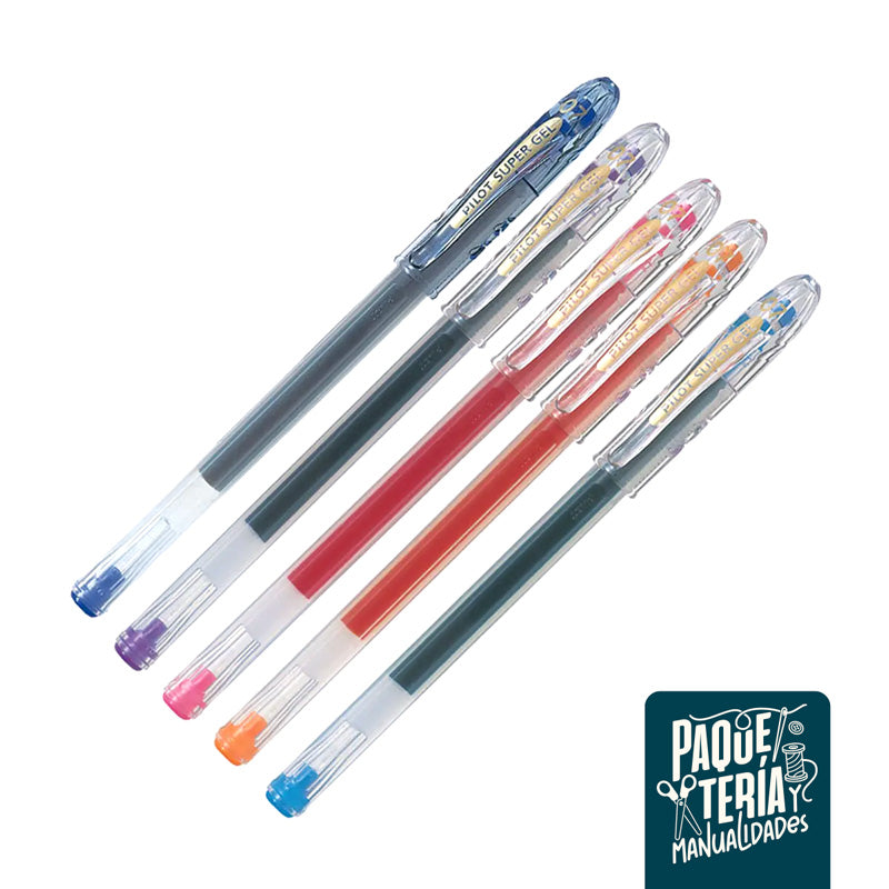 Set Lápices Super Gel 0.7 mm - 5 Colores - Pilot