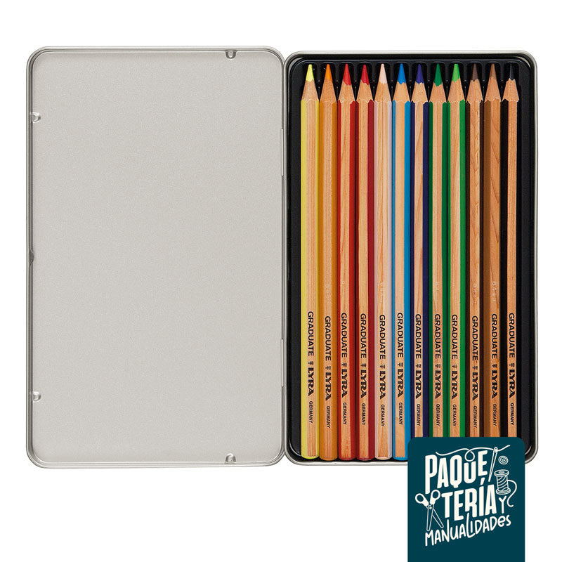 LÁPICES DE COLORES LYRA GRADUATE - CAJA 12 LÁPICES ARTÍSTICOS