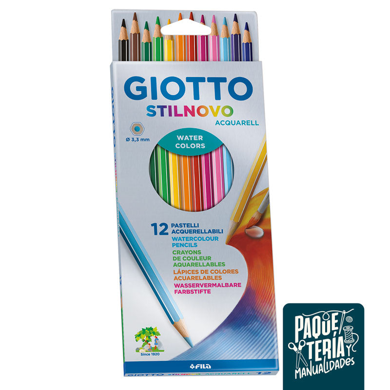 LÁPICES ACUARELABLES GIOTTO STILNOVO - 12 UNIDADES