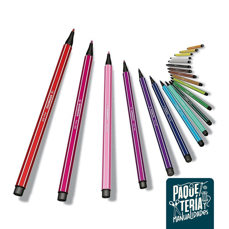 ROTULADOR STABILO PEN 68 STABILO - 20 COLORES