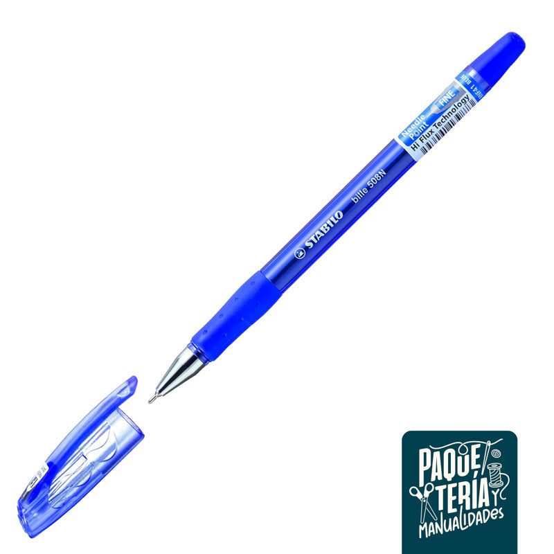 SET LÁPICES PASTA AZUL STABILO BILLI HI-FLUX 508N