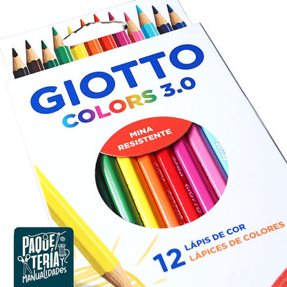 PACK BLOCK PARA COLOREAR ARTEL + 12 LÁPICES COLORES GIOTTO