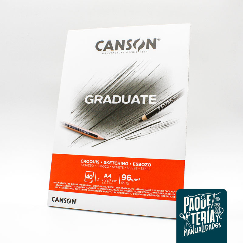 BLOCK CANSON GRADUATE ESBOZO - A4 40 HJS - 96 G/M2
