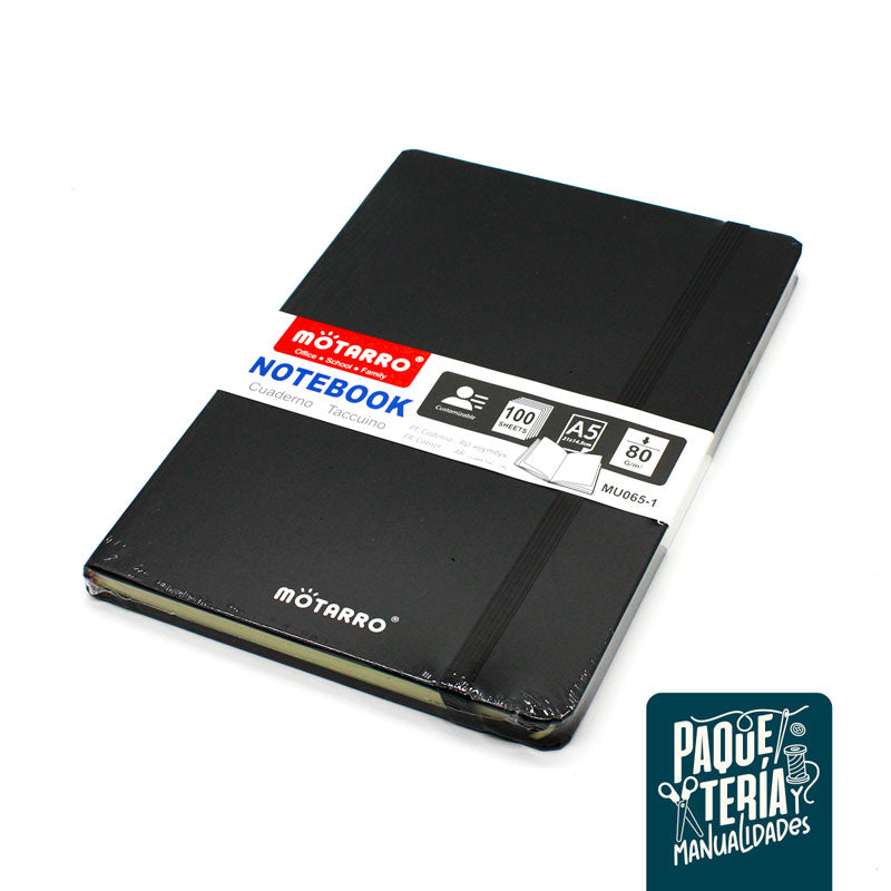 Cuaderno Tapa Dura Negro - Motarro