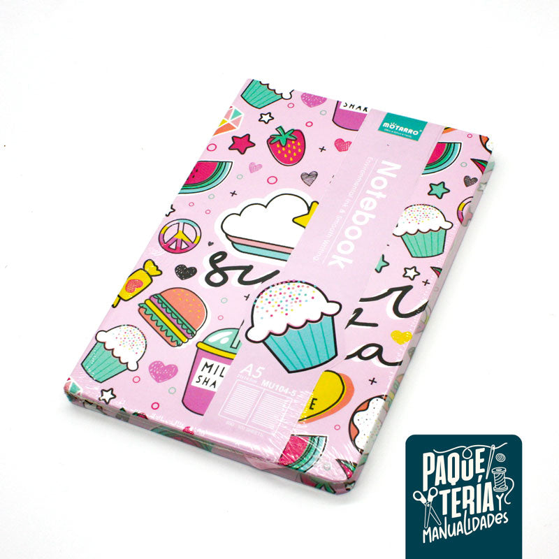 CUADERNO TAPA DURA PINK - MOTARRO