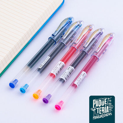 Set Lápices Super Gel 0.7 mm - 5 Colores - Pilot