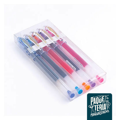 Set Lápices Super Gel 0.7 mm - 5 Colores - Pilot