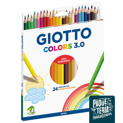 SET LÁPICES DE COLORES GIOTTO COLORS 3.0 - 24 UNIDADES 3 MM