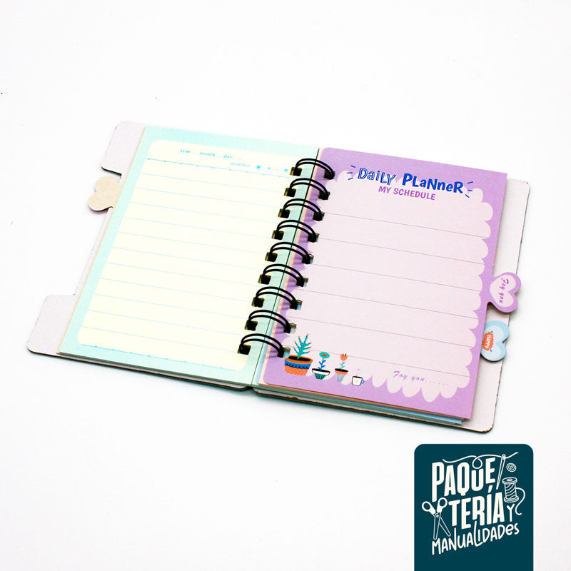 AGENDA MINI CON ESPIRAL DINOSAURIO 48 HJS - PLANIFICADOR DINOSAURIO