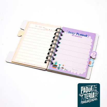 AGENDA MINI CON ESPIRAL SIRENITA 48 HJS - PLANIFICADOR SIRENITA