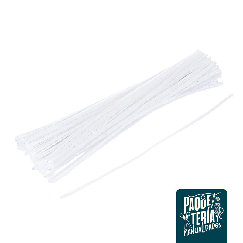 LIMPIAPIPAS BLANCO 30 CMS 100 UNIDADES