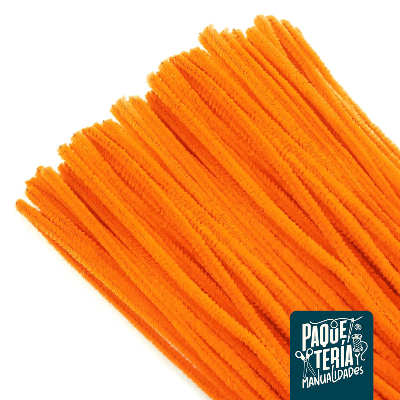 LIMPIAPIPAS NARANJA 30 CMS 100 UNIDADES