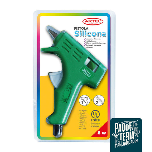 PISTOLA SILICONA VERDE ARTEL
