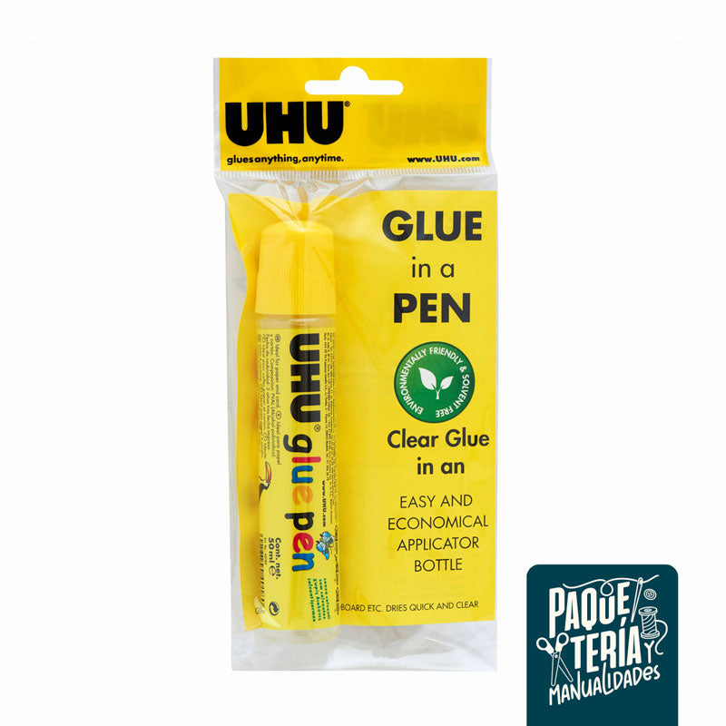 ADHESIVO LÍQUIDO UHU GLUE PEN - PEGAMENTO UHU 50 ML