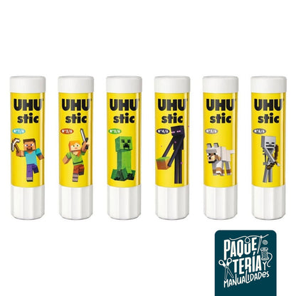 UHU STIC - PEGAMENTO EN BARRA 40/20 GRS - EDICIÓN LIMITADA Minecraft
